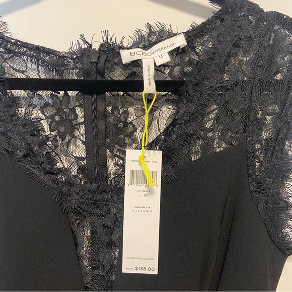 NWT BCBGeneration Womens Lace Inset Dress 10 - Picture 9 of 10